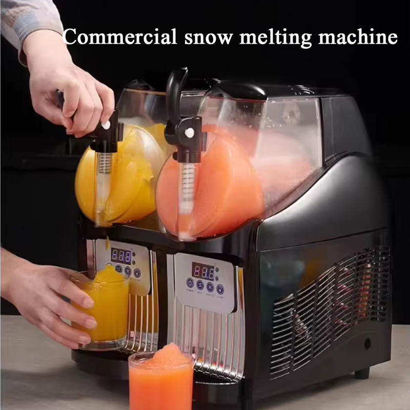 Slushy Machine - Tangki Ganda 4L Pembuat Lumpur Komersial