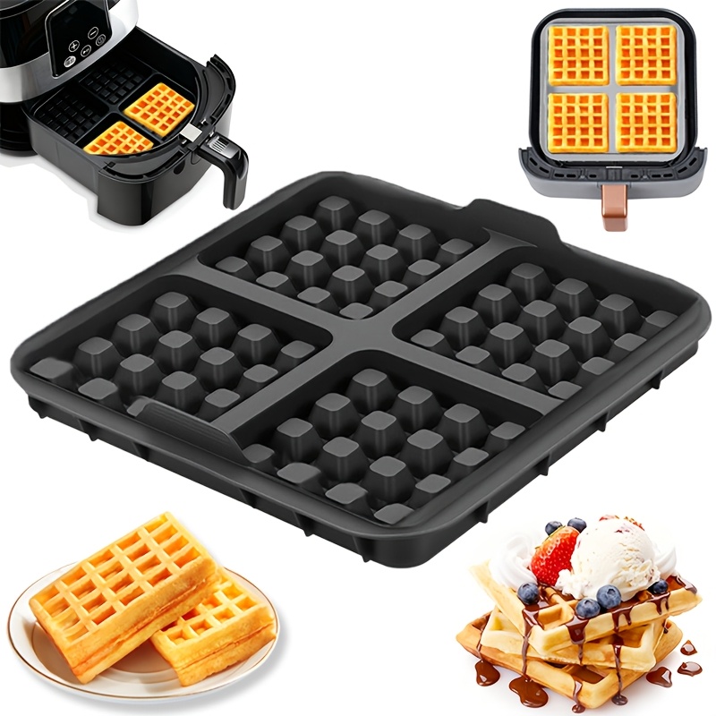 Commercial Kitchen Pans - Cetakan Waffle Persegi, Loyang Anti Lengket