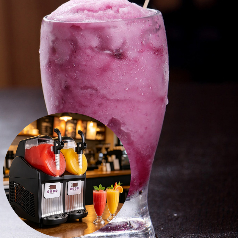 Slushy Machine - Mesin Pembuat Es Serut Teh Slushie,