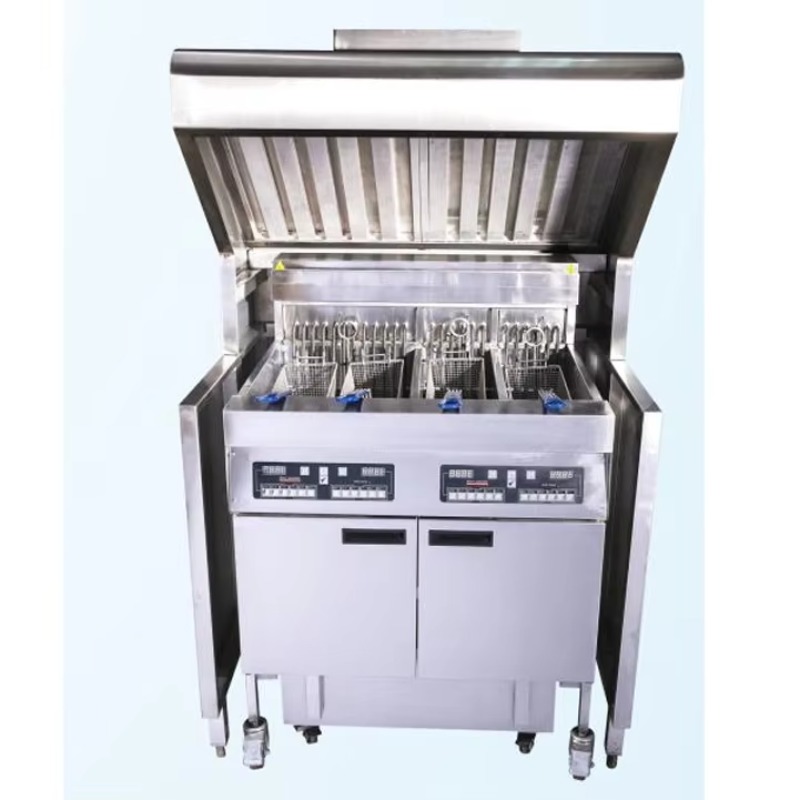 Commercial Kitchen Equipment - Hood Tipe Lantai Komersial Fabrikasi Stainless