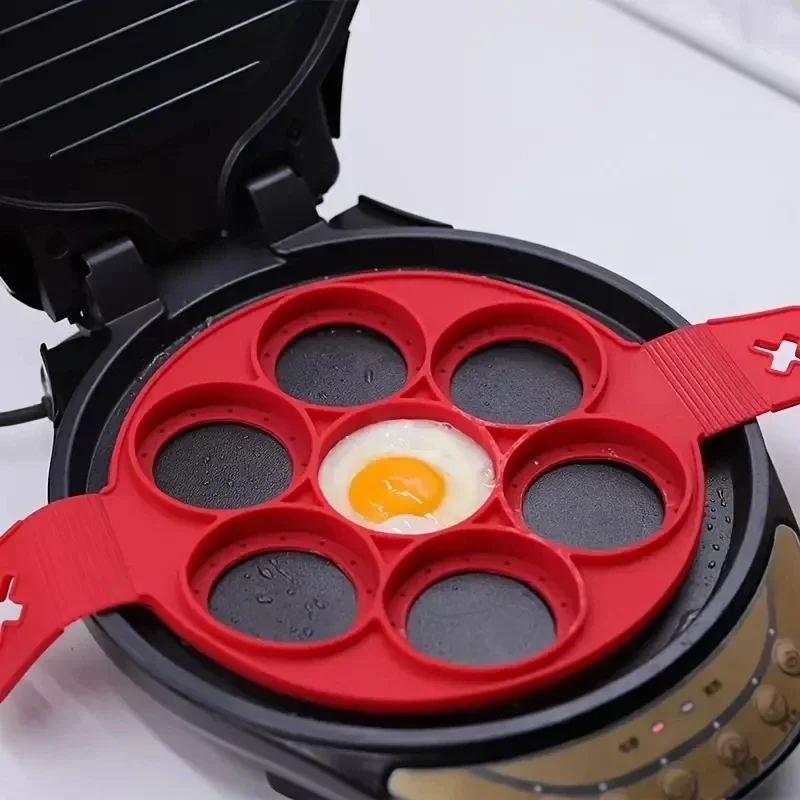 Commercial Kitchen Pans - Silikon 7 lubang lingkaran penggorengan sarapan