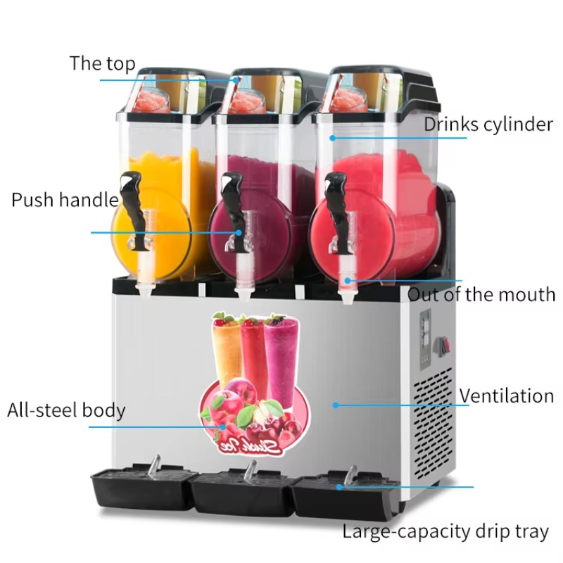 Slushy Machine - Mesin Slushy Komersial Otomatis, Kapasitas 36L,