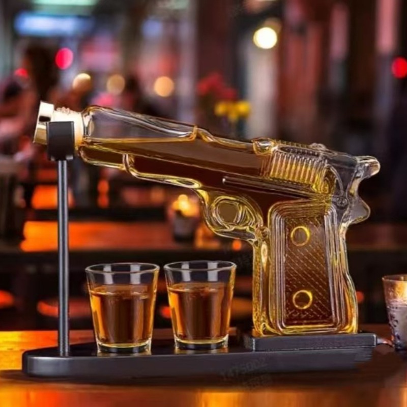 Botol Dekanter Pistol Kaca San - Cold Drink Dispenser ulasan dan harga