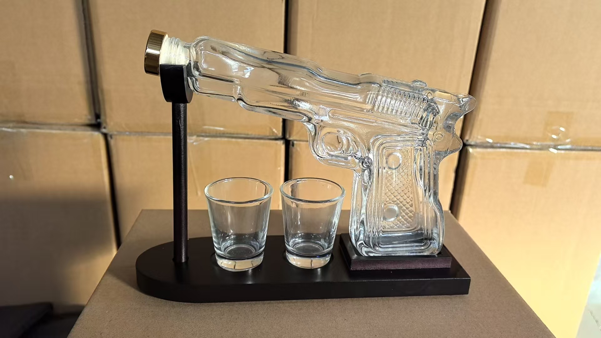 Botol Dekanter Pistol Kaca San - Cold Drink Dispenser ulasan dan harga