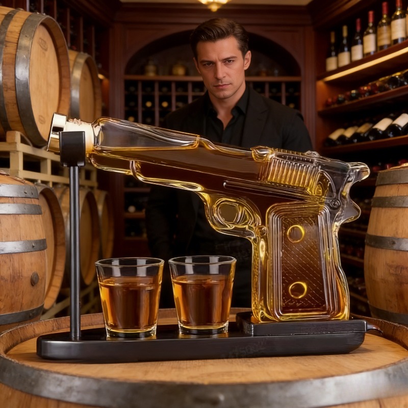 Botol Dekanter Pistol Kaca San - Cold Drink Dispenser ulasan dan harga