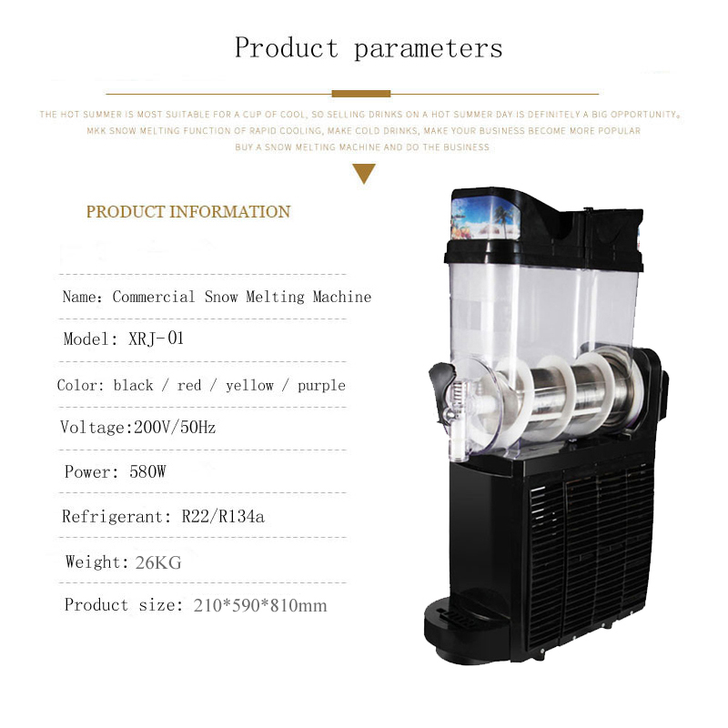 Mesin Slushy Tangki Ganda Disp - Slushy Machine ulasan dan harga