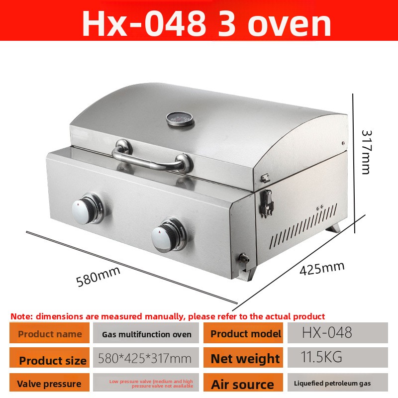 Oven Pizza Gas Portabel Stainl - Commercial Kitchen Oven ulasan dan harga