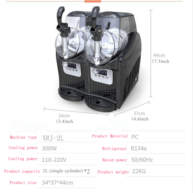 1/2 Jar Mesin Slushie Komersia - Slushy Machine ulasan dan harga