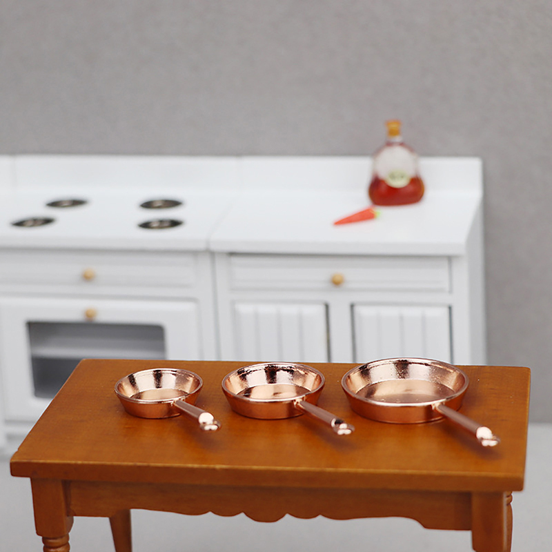 Diskon Besar.1Set 1/12 Miniatu - Commercial Kitchen Pans ulasan dan harga