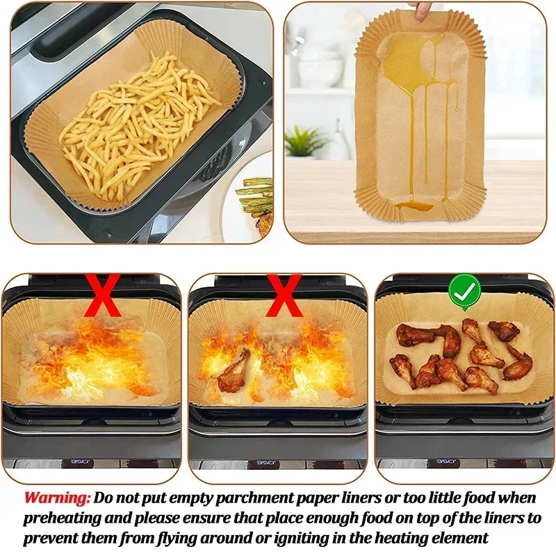 Kertas Penggorengan Udara Seka - Commercial Kitchen Pans ulasan dan harga