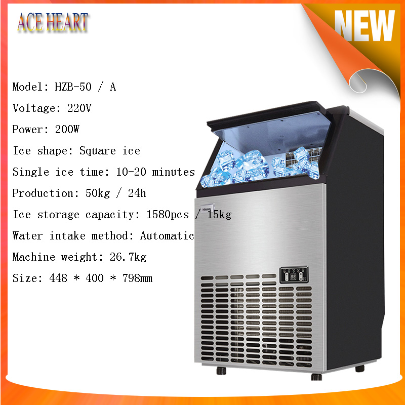 Mesin Pembuat Es Batu Komersia - Commercial Ice Maker ulasan dan harga