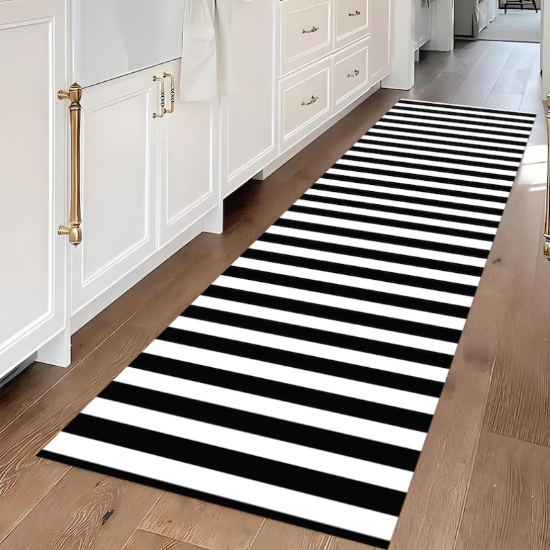 Karpet Motif Garis Hitam Putih - Commercial Kitchen Mats ulasan dan harga