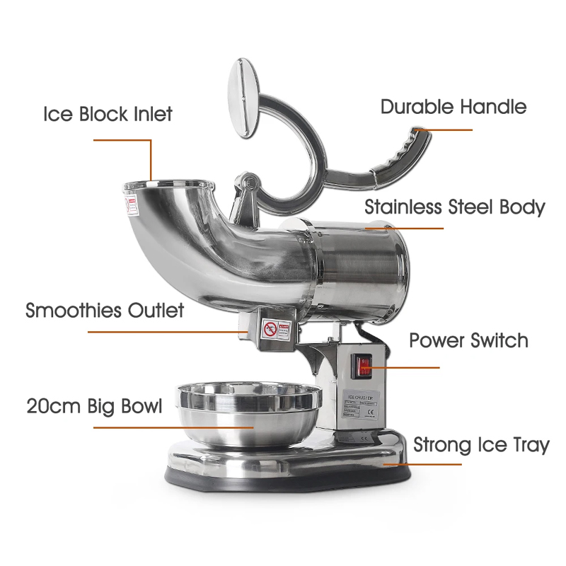 Penghancur Es 200W Komersial B - Slushy Machine ulasan dan harga