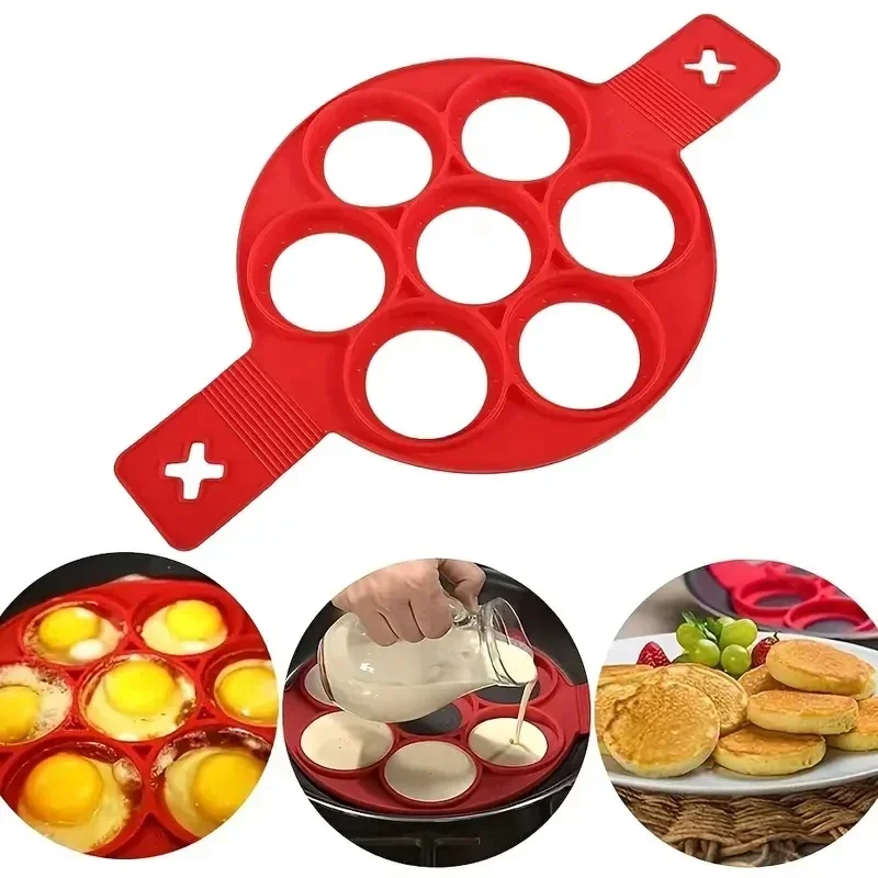 Silikon 7 lubang lingkaran pen - Commercial Kitchen Pans ulasan dan harga