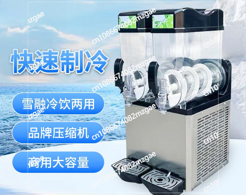 Mesin Smoothie 2 Tangki 15L Pe - Slushy Machine ulasan dan harga