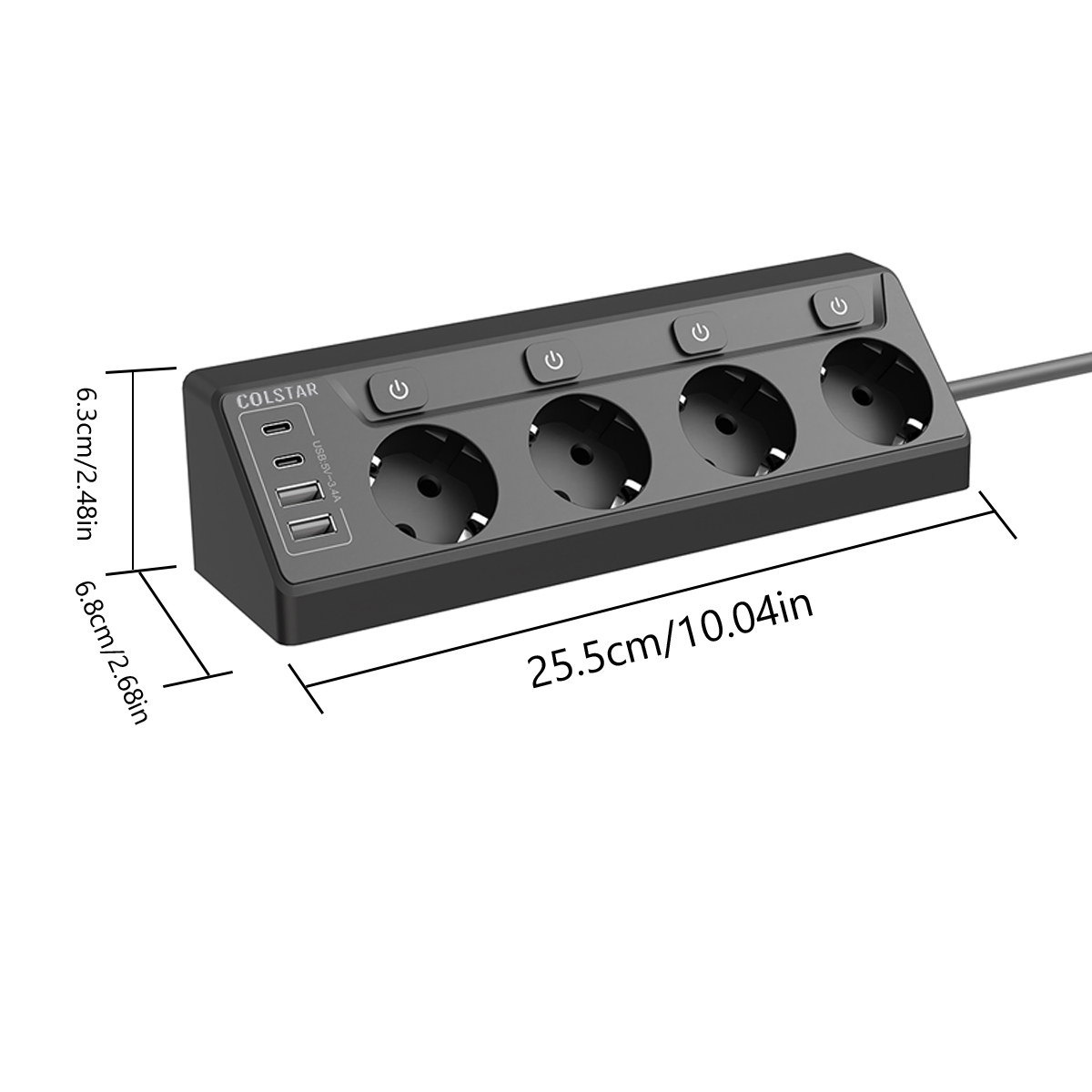 Strip daya 4 soket 4 Port USB  - Commercial Kitchen In Residential Home ulasan dan harga