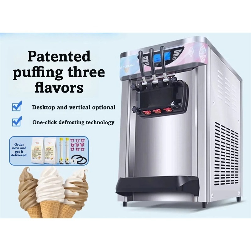 Mesin Es Krim Lunak Komersial  - Commercial Ice Maker ulasan dan harga