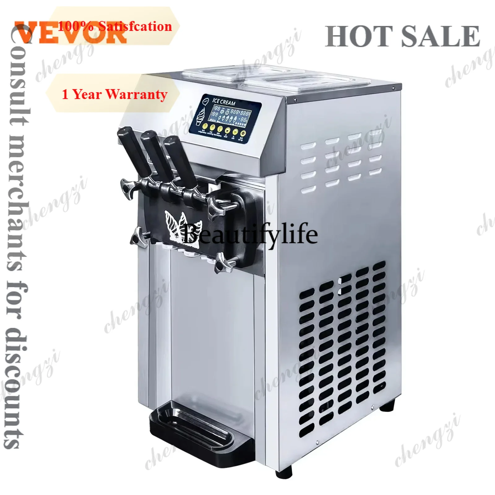 Mesin pembuat es krim komersia - Commercial Ice Maker ulasan dan harga